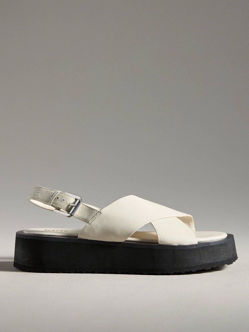 Maeve by Anthropologie Women’s White Platform Crisscross Slingback Sandals